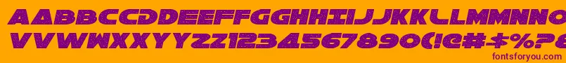 Шрифт Galaxy1i – фиолетовые шрифты на оранжевом фоне
