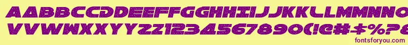 Galaxy1i Font – Purple Fonts on Yellow Background