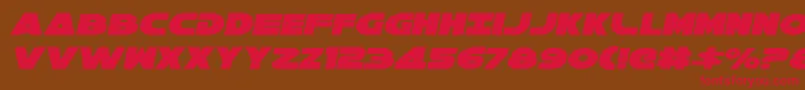 Galaxy1i Font – Red Fonts on Brown Background