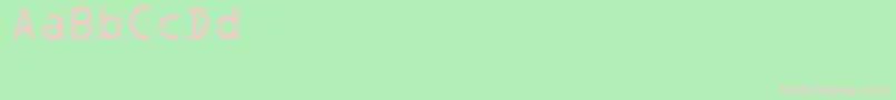 フォントSadvocra – 緑の背景にピンクのフォント