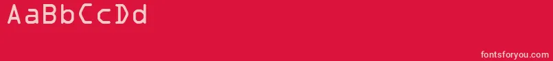 Sadvocra Font – Pink Fonts on Red Background