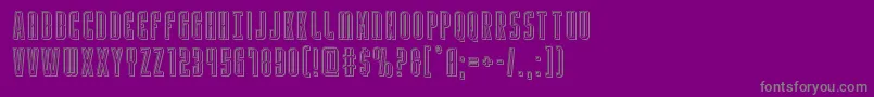 Yfilesengarve Font – Gray Fonts on Purple Background