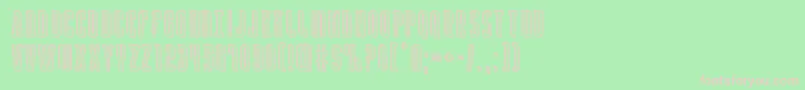 Yfilesengarve Font – Pink Fonts on Green Background