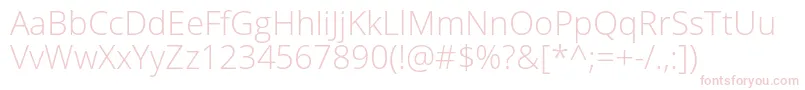 Opensans Light Font – Pink Fonts