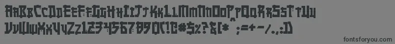 Шрифт MangaBold – чёрные шрифты на сером фоне