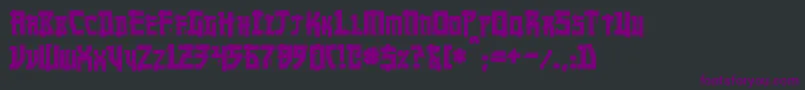 fuente MangaBold – Fuentes Moradas Sobre Fondo Negro