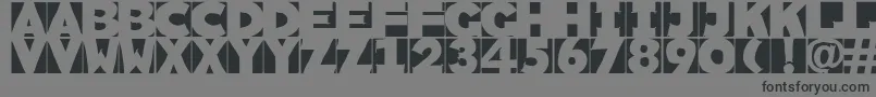 フォントSketchi – 黒い文字の灰色の背景