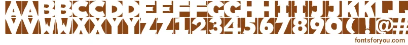 Шрифт Sketchi – коричневые шрифты на белом фоне