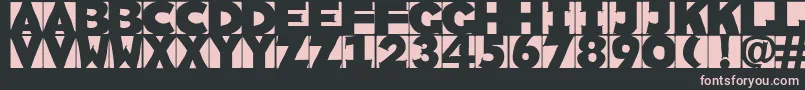 Шрифт Sketchi – розовые шрифты на чёрном фоне