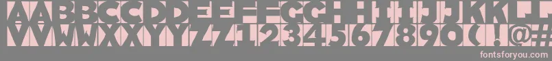 Шрифт Sketchi – розовые шрифты на сером фоне