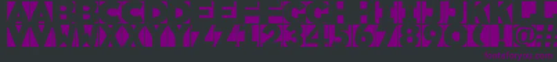 Sketchi Font – Purple Fonts on Black Background