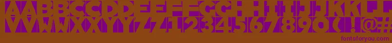 Sketchi Font – Purple Fonts on Brown Background