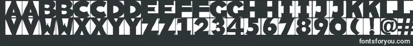 Sketchi Font – White Fonts on Black Background