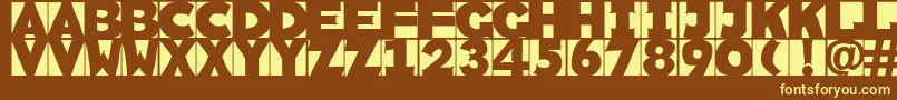 Sketchi-fontti – keltaiset fontit ruskealla taustalla