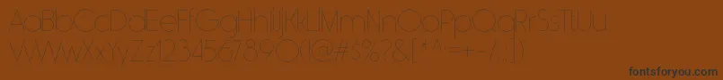 RimouskiulRegular Font – Black Fonts on Brown Background