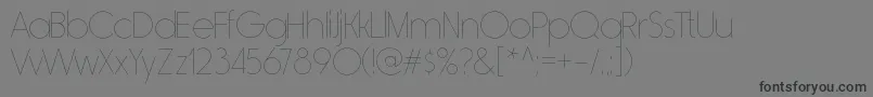 RimouskiulRegular Font – Black Fonts on Gray Background