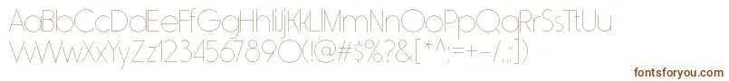 RimouskiulRegular Font – Brown Fonts on White Background