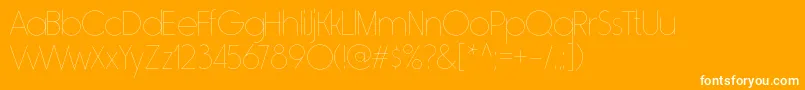 RimouskiulRegular Font – White Fonts on Orange Background
