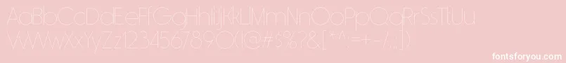 RimouskiulRegular Font – White Fonts on Pink Background