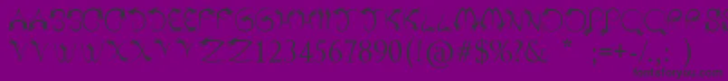 TribalDragon Font – Black Fonts on Purple Background