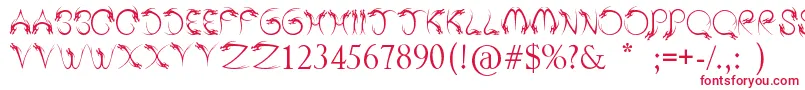 TribalDragon Font – Red Fonts