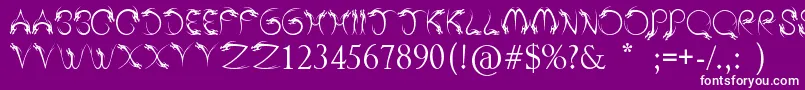 TribalDragon Font – White Fonts on Purple Background
