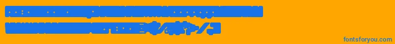 Подробнее о шрифте Funkygraphy2 Шрифт Funkygraphy2 – синие шрифты на оранжевом фоне