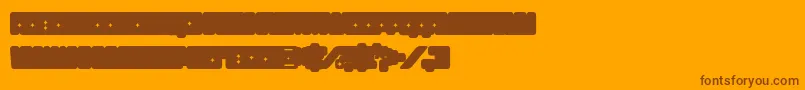 Funkygraphy2 Font – Brown Fonts on Orange Background
