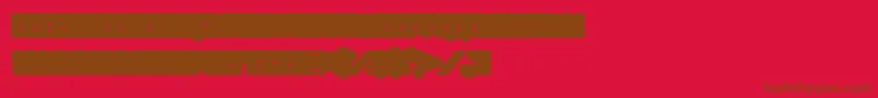 Więcej informacji o czcionce Funkygraphy2 Czcionka Funkygraphy2 – brązowe czcionki na czerwonym tle