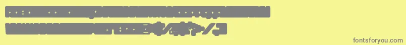 Więcej informacji o czcionce Funkygraphy2 Czcionka Funkygraphy2 – szare czcionki na żółtym tle