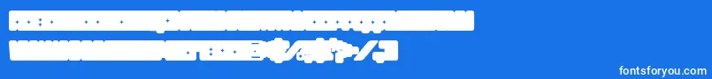 fuente Funkygraphy2 – Fuentes Blancas Sobre Fondo Azul