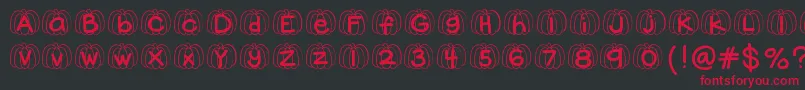 Hellopumpkin Font – Red Fonts on Black Background