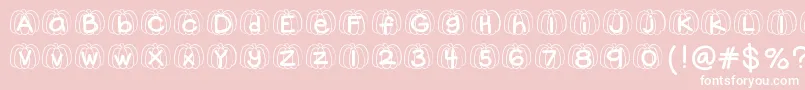 Hellopumpkin Font – White Fonts on Pink Background