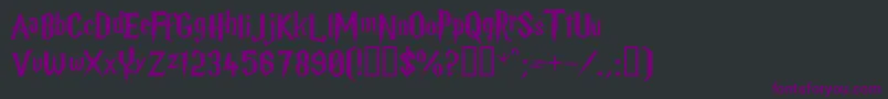 HarryP Font – Purple Fonts on Black Background