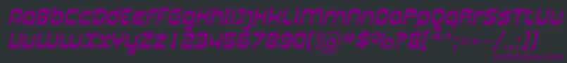 SfplasmaticaextItalic Font – Purple Fonts on Black Background