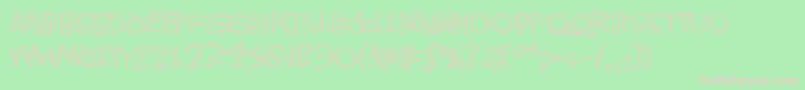 WorldWithoutEnd Font – Pink Fonts on Green Background