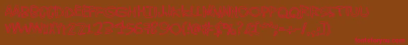 WorldWithoutEnd Font – Red Fonts on Brown Background