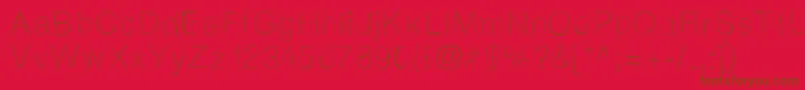 Lightscribe Font – Brown Fonts on Red Background
