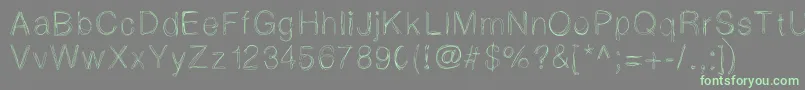 Шрифт Lightscribe – зелёные шрифты на сером фоне
