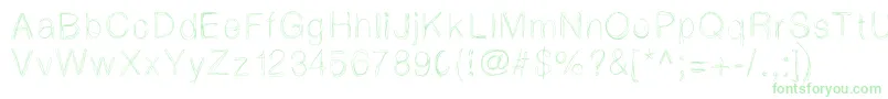 Lightscribe-Schriftart – Grüne Schriften
