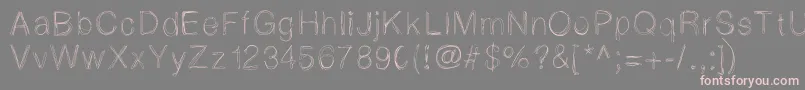 Lightscribe Font – Pink Fonts on Gray Background