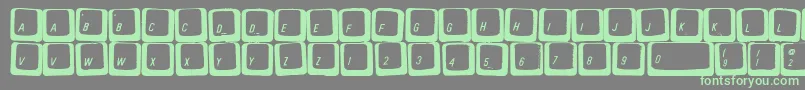 Carpt Font – Green Fonts on Gray Background