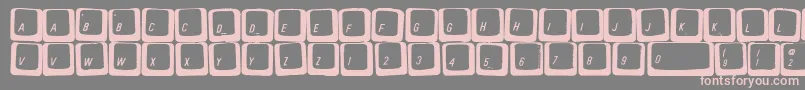 Carpt-fontti – vaaleanpunaiset fontit harmaalla taustalla