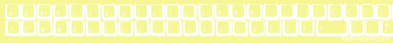 フォントCarpt – 黄色い背景に白い文字