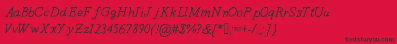 Anothersunday Font – Black Fonts on Red Background