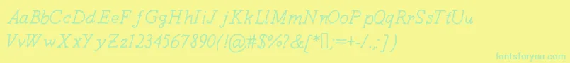 More about Anothersunday Font Anothersunday Font – Green Fonts on Yellow Background