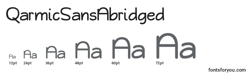 QarmicSansAbridged Font Sizes
