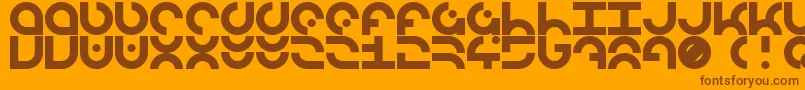Weitere Informationen zur LdrManufacture-Schriftart LdrManufacture-Schriftart – Braune Schriften auf orangefarbenem Hintergrund