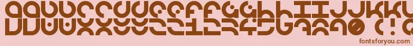 En savoir plus sur la police LdrManufacture Police LdrManufacture – polices brunes sur fond rose