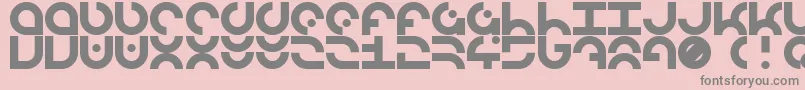LdrManufacture Font – Gray Fonts on Pink Background